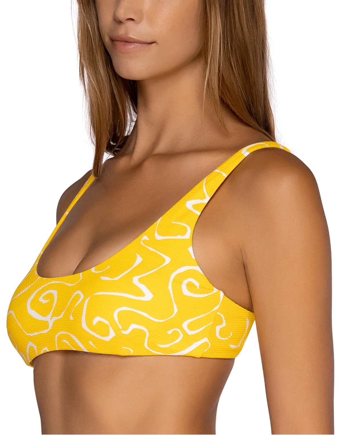 2023 B Swim Sunshine Swirl Sarah Bralette Top - U981