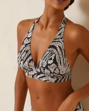 2024 Tommy Bahama Playa Brava Reversible Halter Bikini Top - Ss100406