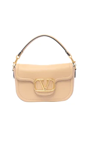 Alltime Grainy Calfskin Shoulder Bag - Pale Yellow