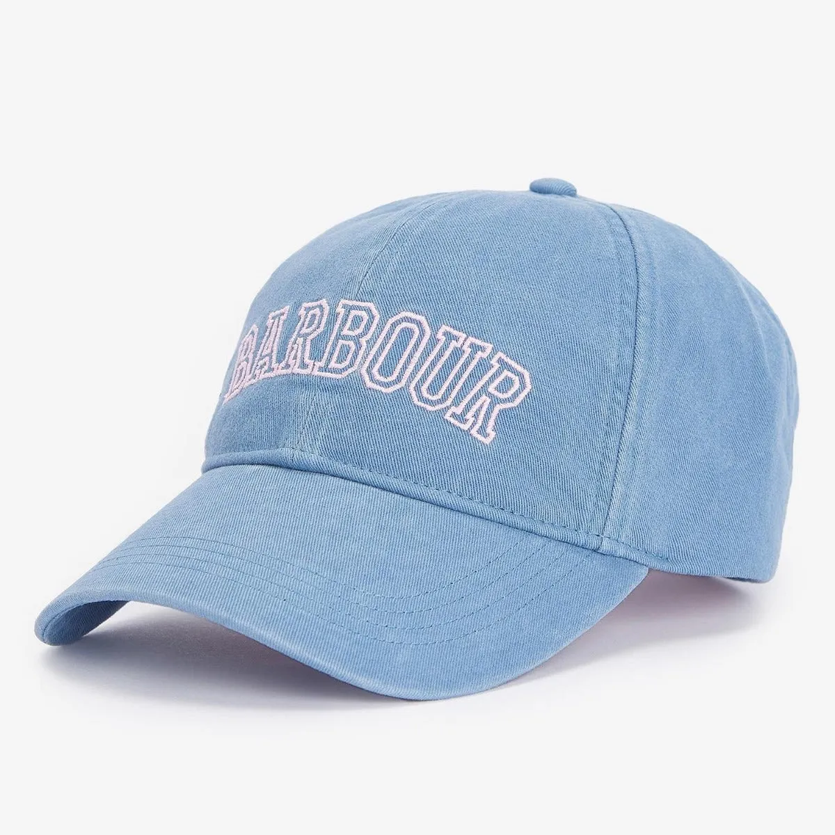 Barbour Women's Emily Sports Cap in Chambray/Shell Pink