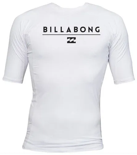 Billabong Boys' All Day SS White Lycra Rashguard BWLYAALSWHT