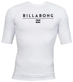 Billabong Boys' All Day SS White Lycra Rashguard BWLYAALSWHT