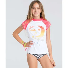 Billabong Sol Searcher SS Girls White Rashguard YR01ESOLWHT