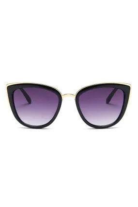 Black Frame Gradient Sunglasses