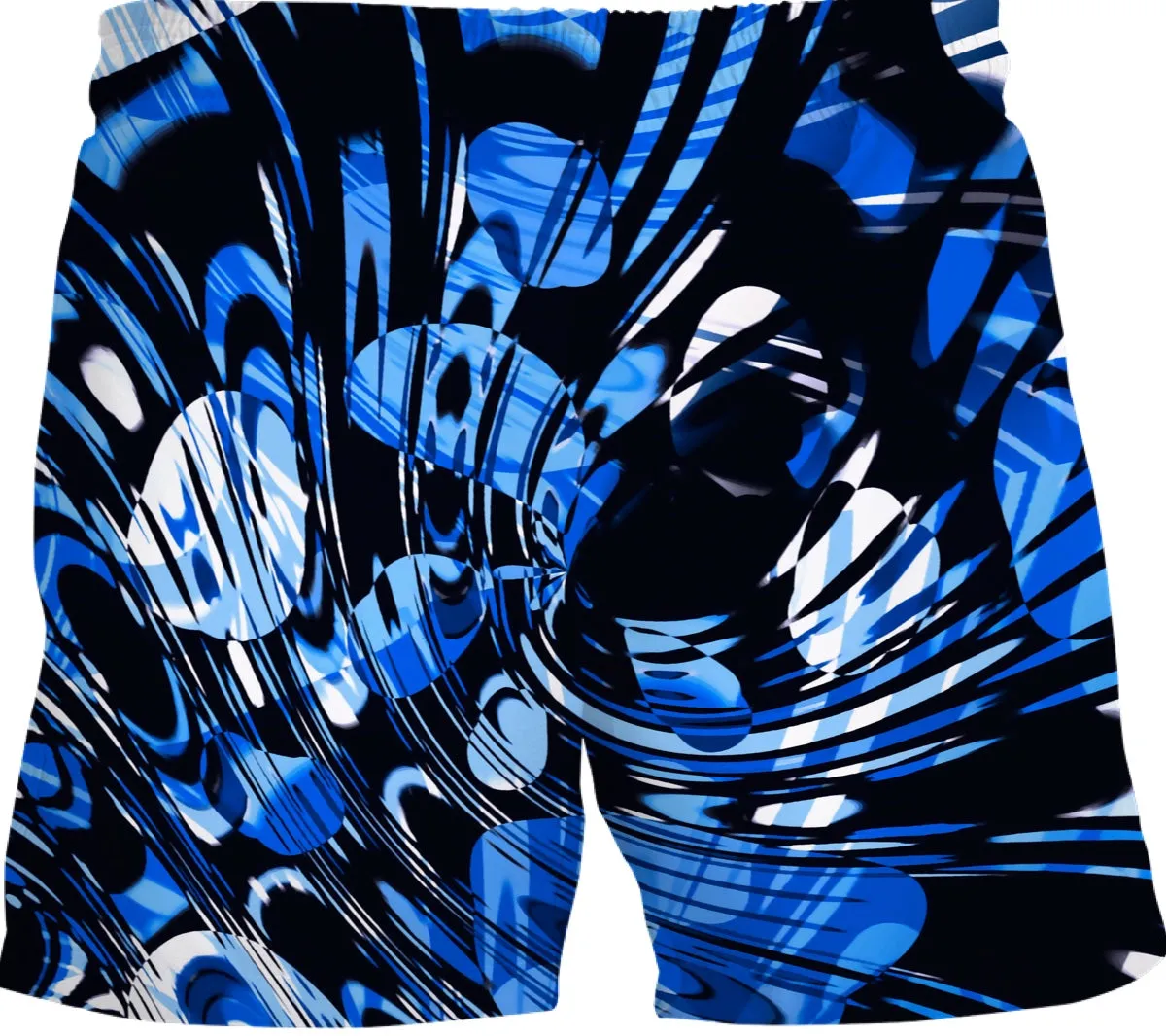 Blue Psychedelic Swim Shorts