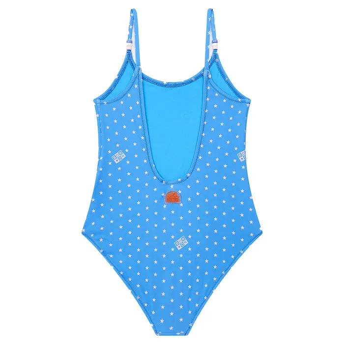 Bonton x Sundek Child Swimsuit Blue With Star Print