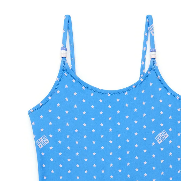 Bonton x Sundek Child Swimsuit Blue With Star Print