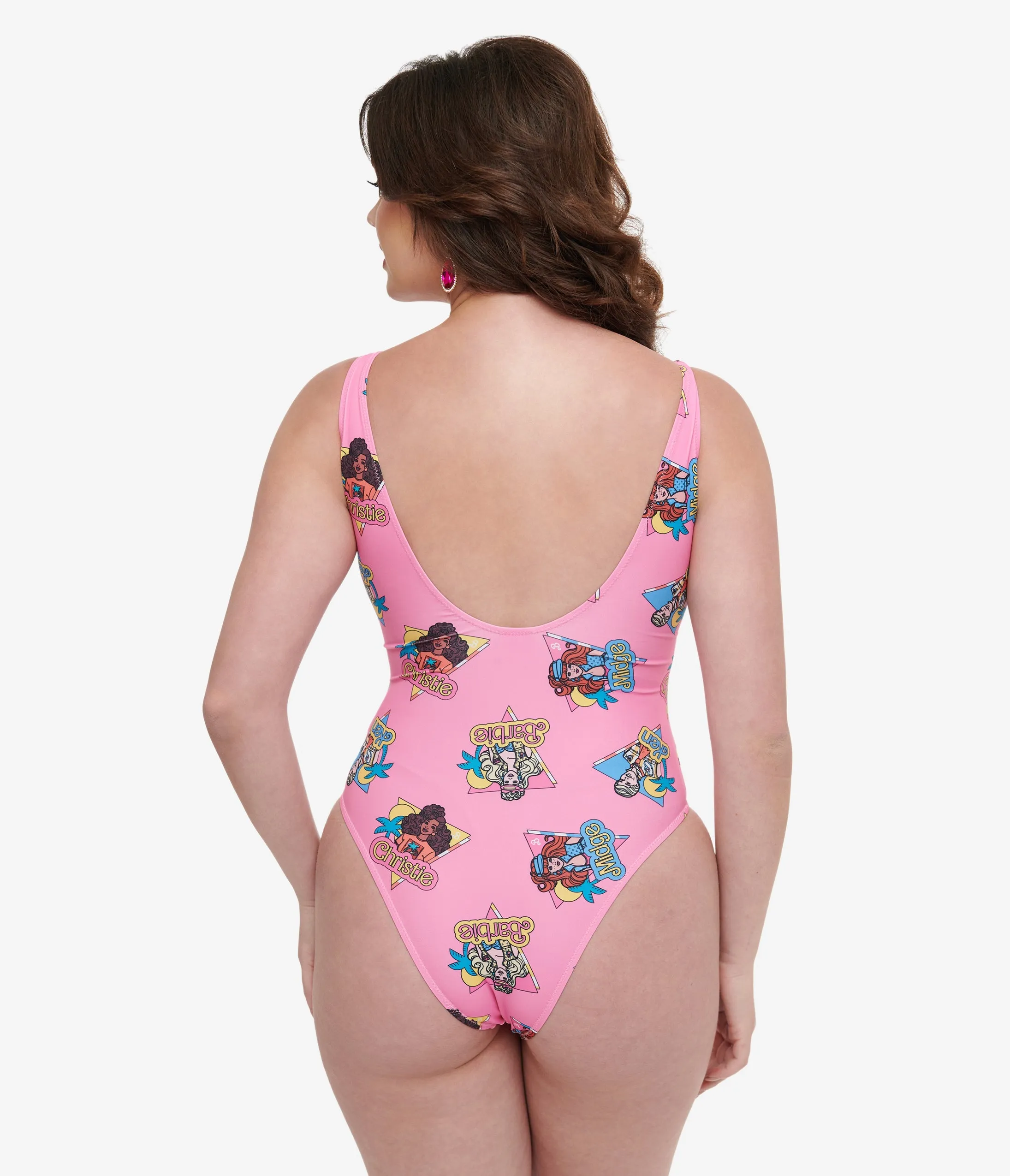 Cakeworthy Pink Barbie California Dream One Piece Swimsuit