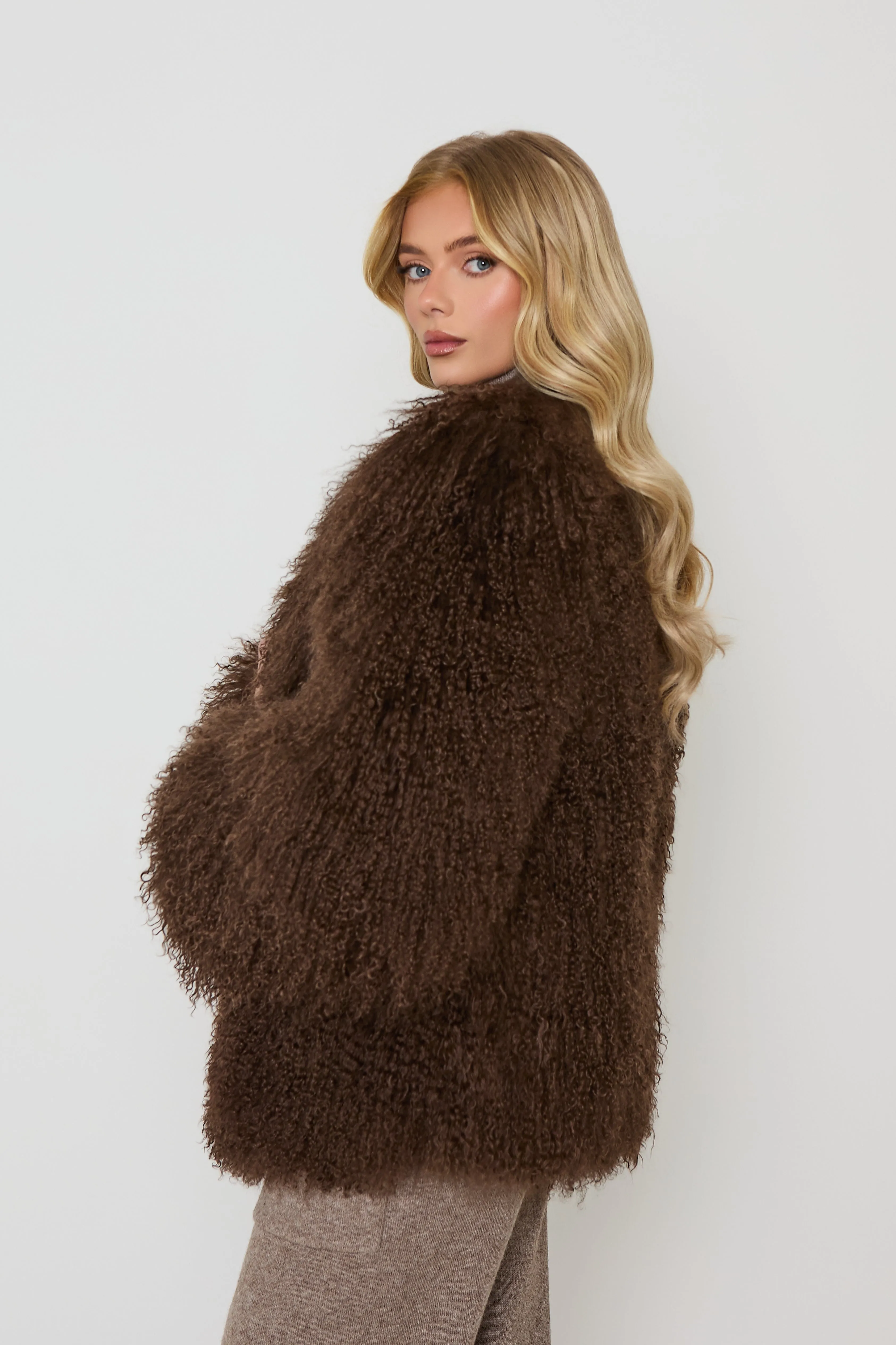 Cali Mongolian Fur Coat