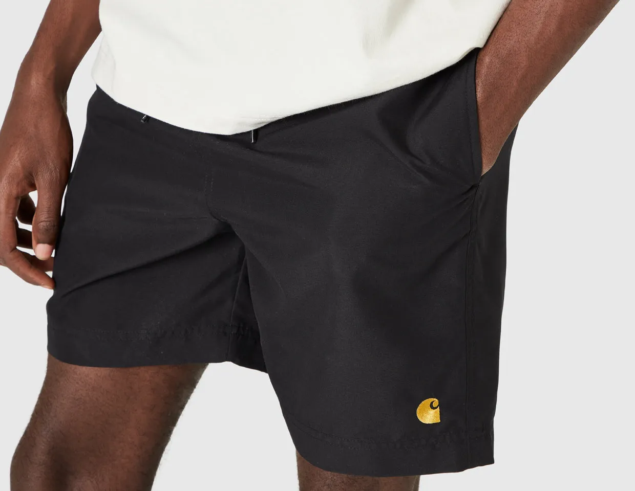 Carhartt WIP Chase Swim Trunks Black / Gold