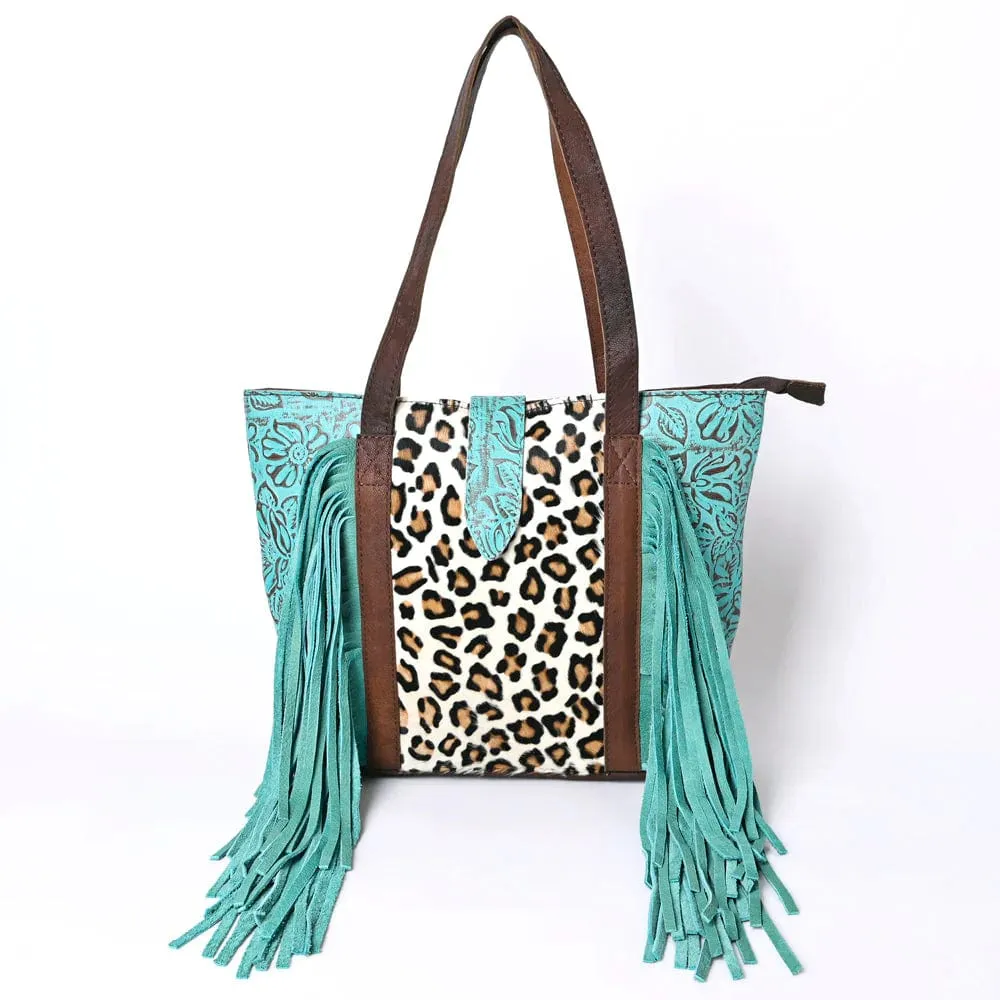 Dreamer Turquoise Leopard Bag