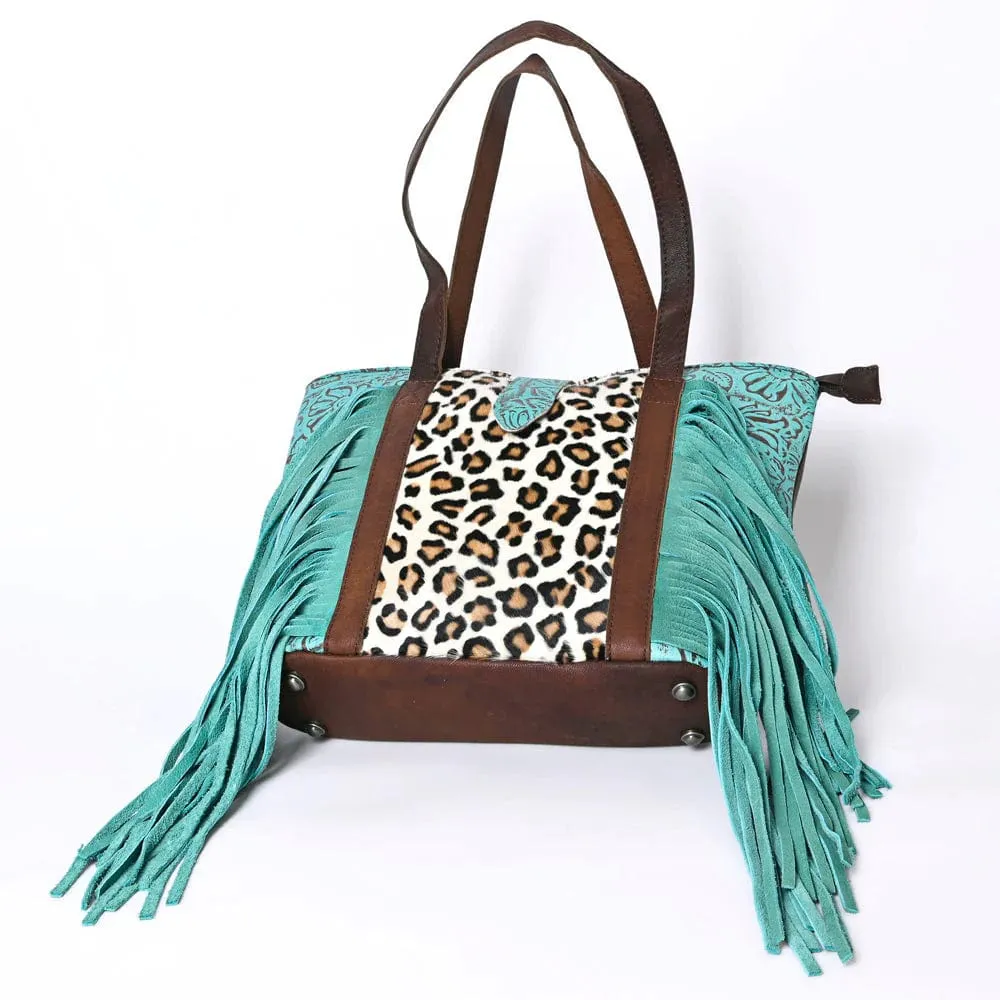 Dreamer Turquoise Leopard Bag