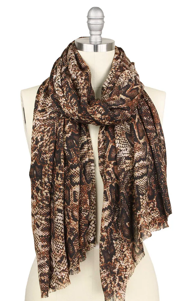 EAS9401 Python Pattern Oblong Scarf