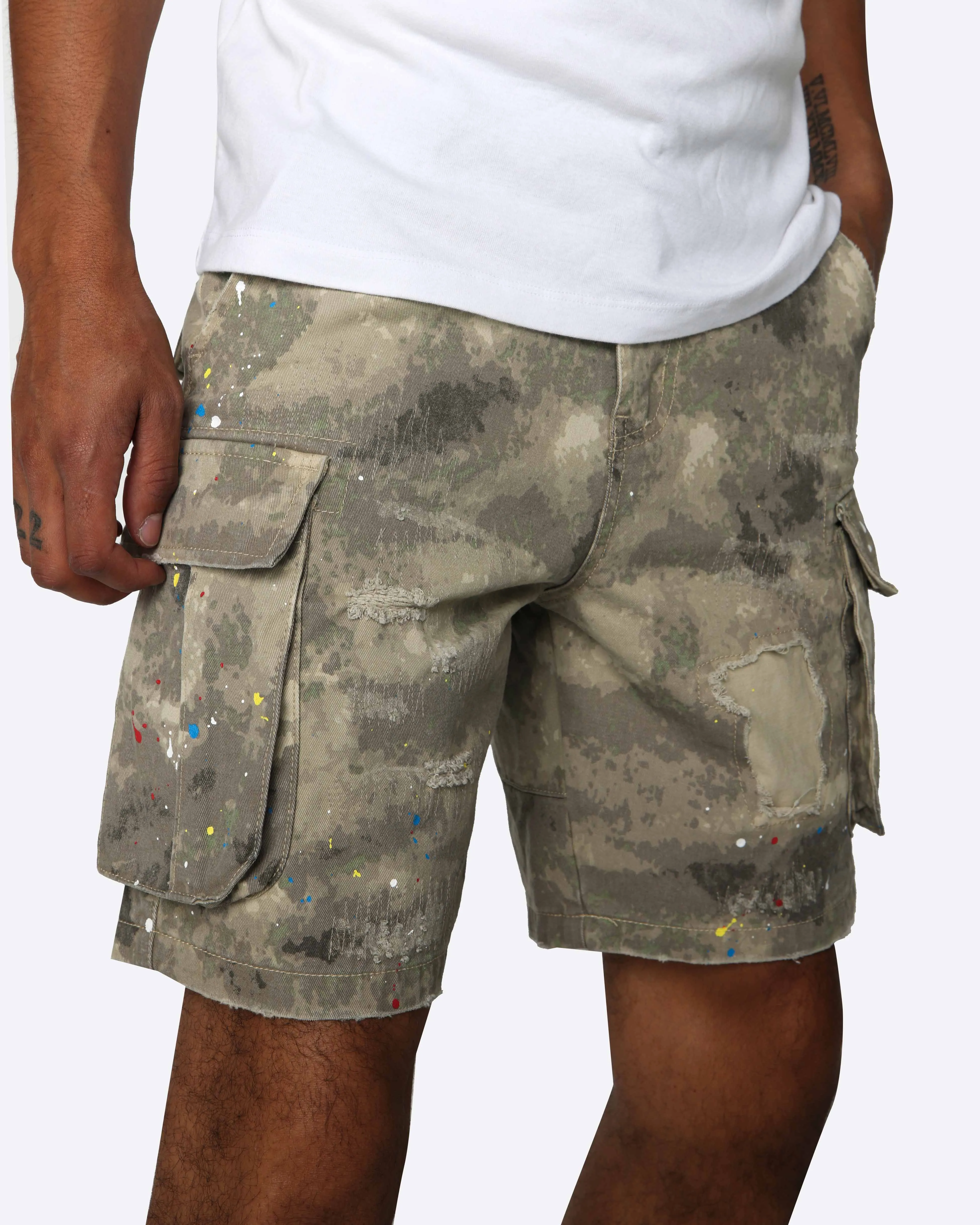 EPTM MATCHBOX SHORTS-KHAKI