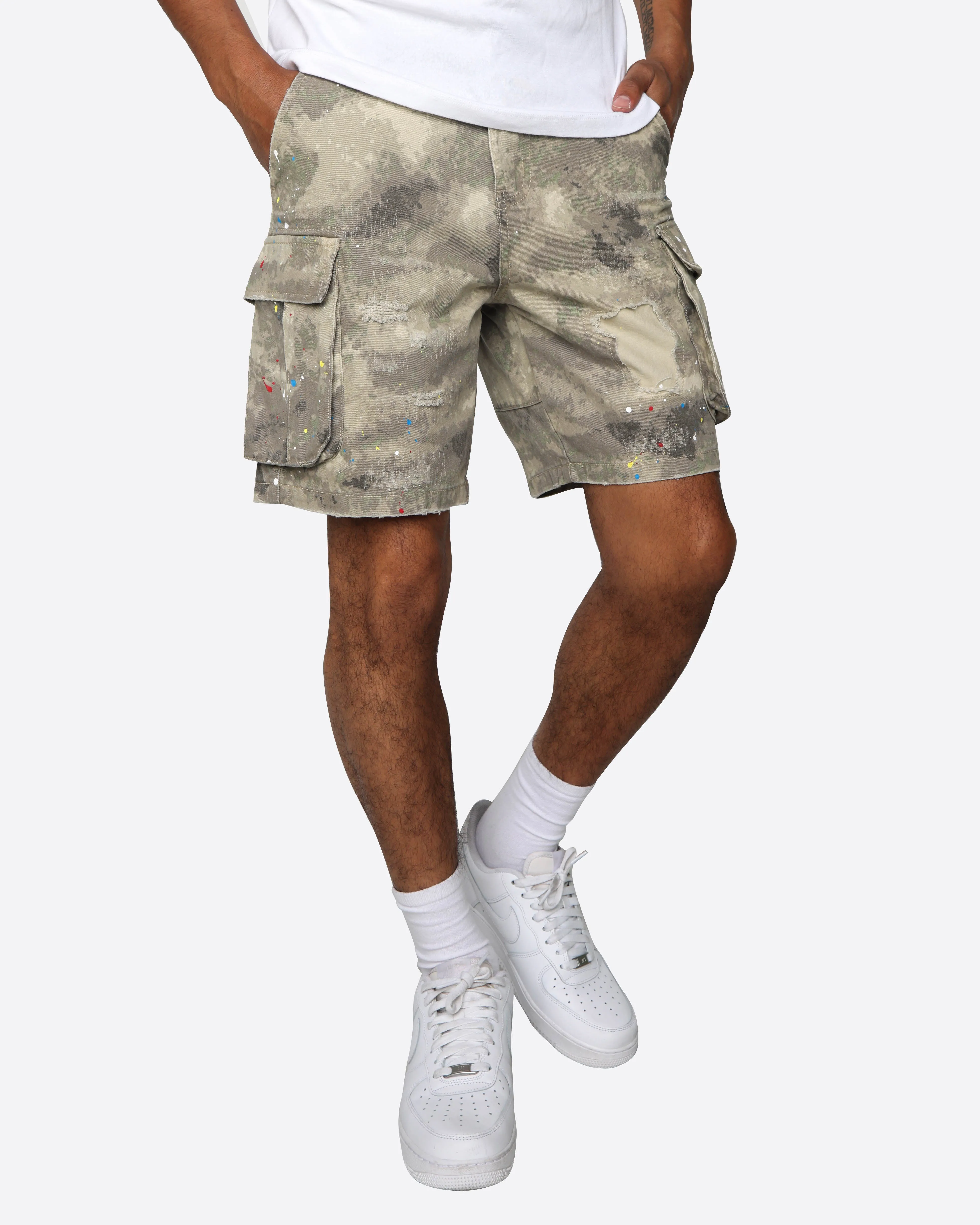 EPTM MATCHBOX SHORTS-KHAKI