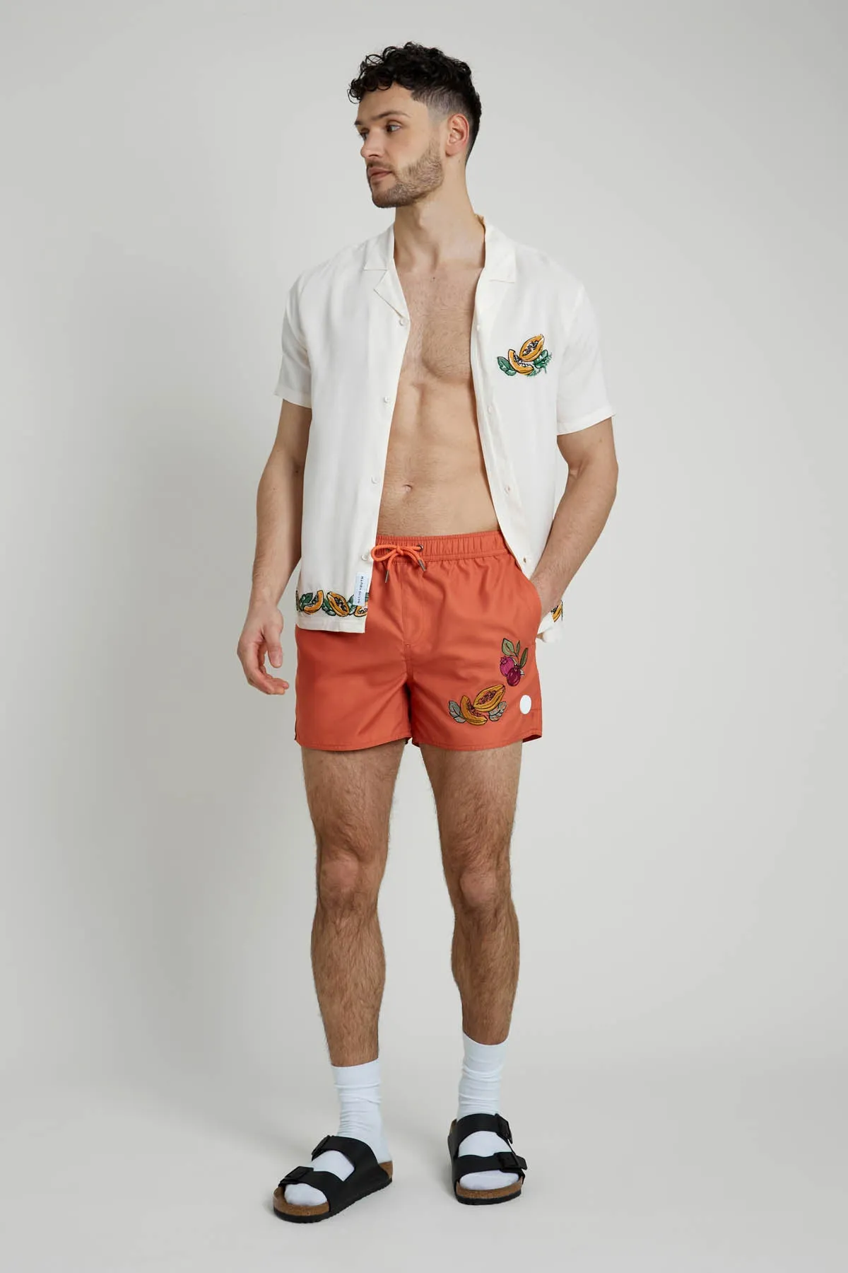 ETAERIO EMBROIDERED SWIM SHORT