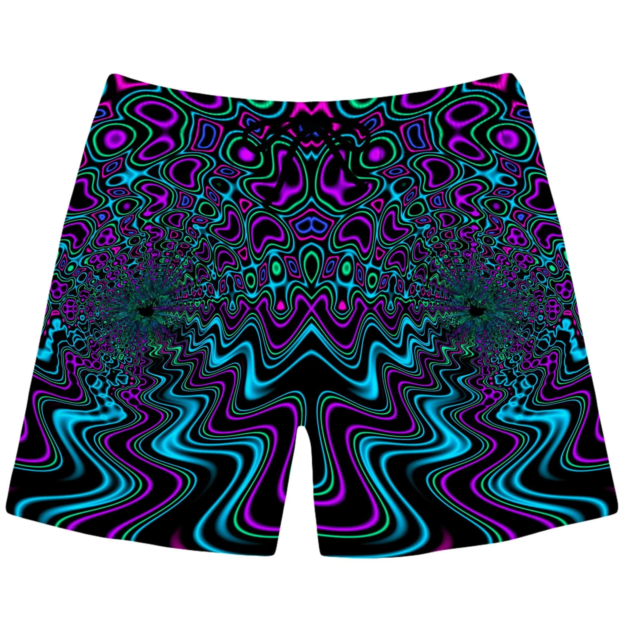 Fractal River Swim Trunks