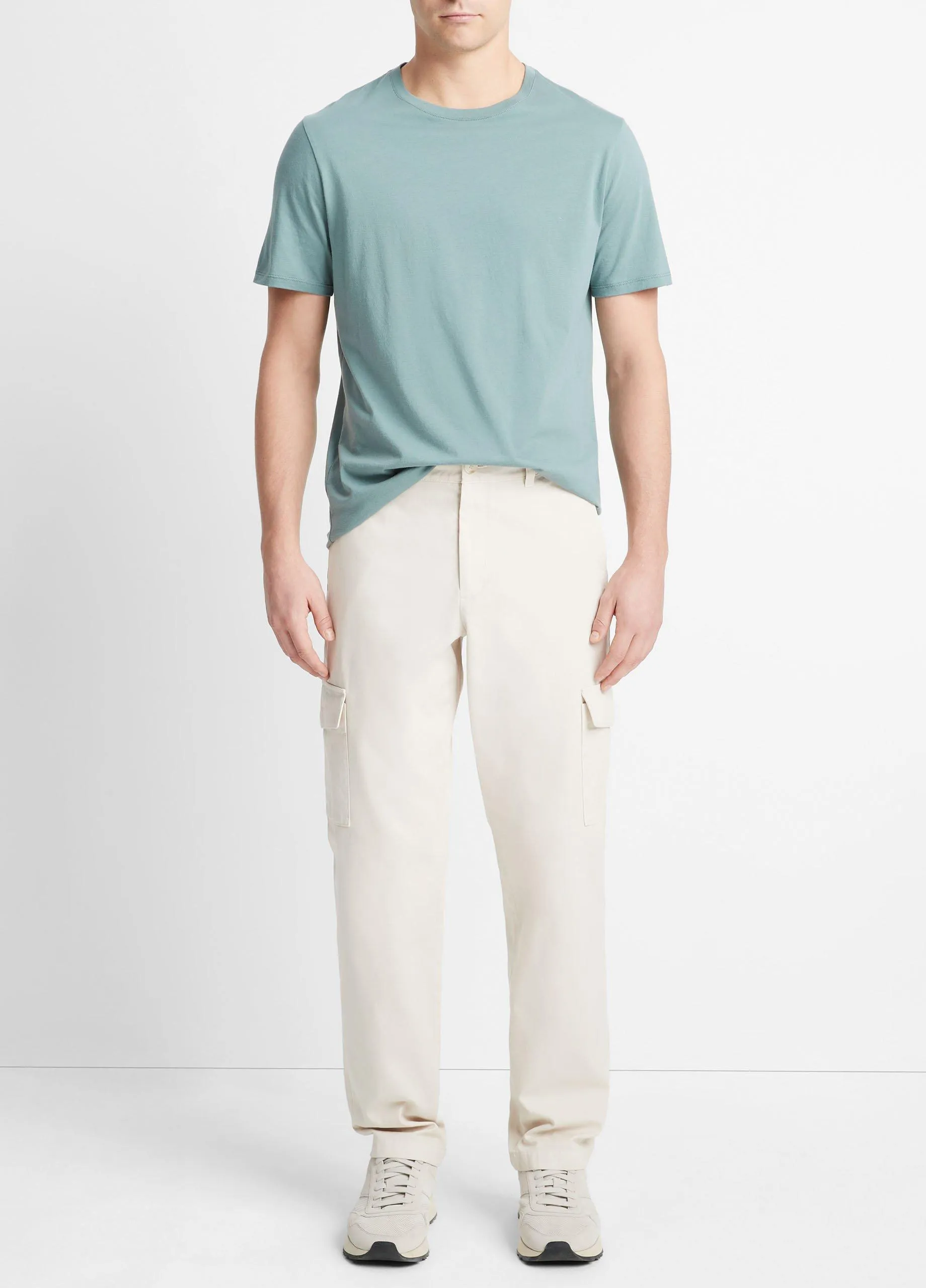 Garment Dye Cotton Twill Cargo Pant