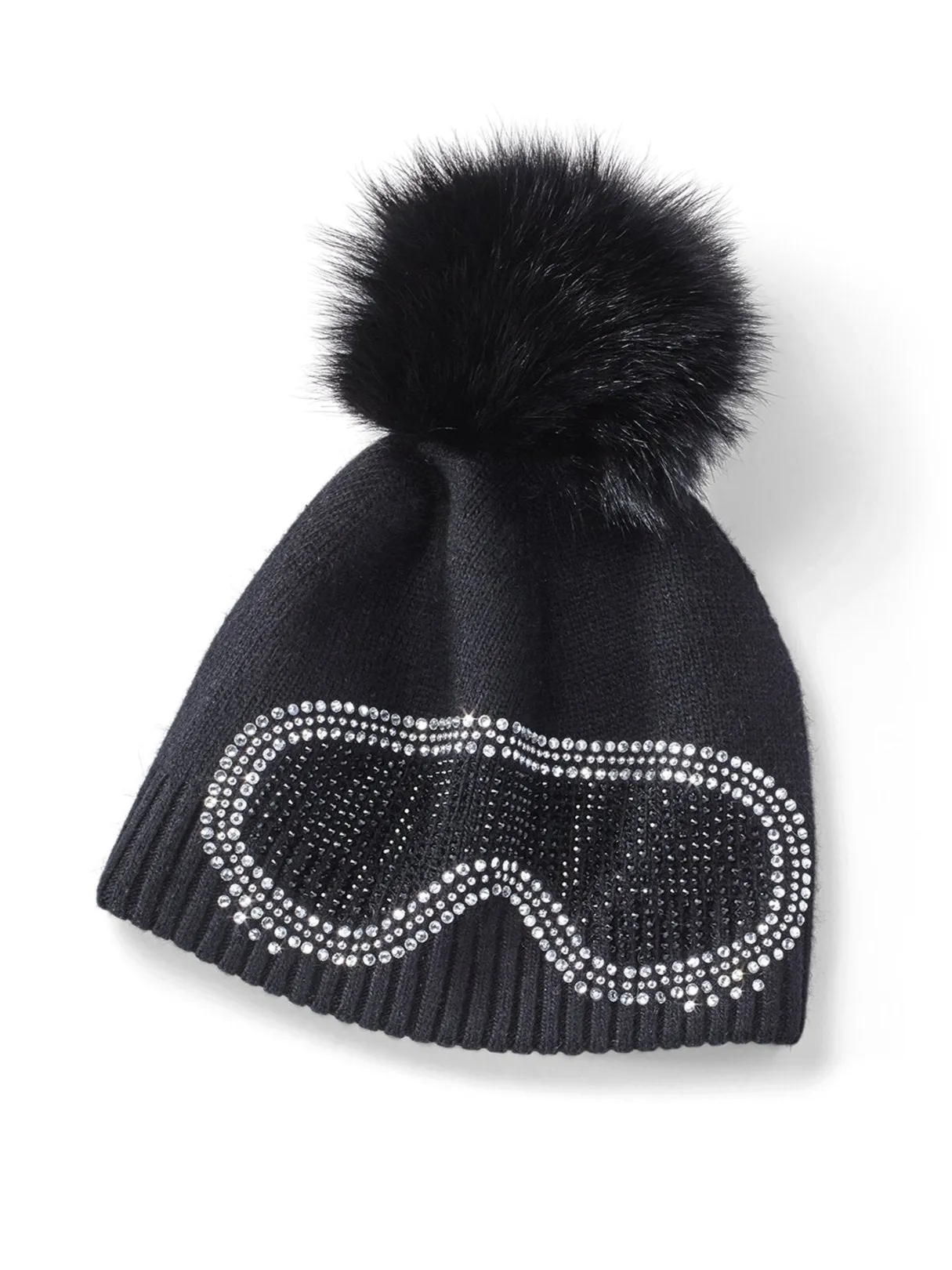 Goggle Pom Knit Hat