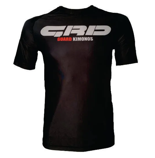 GUARD Kimonos Rashguard Short Sleeve Black MAX CLEARANCE