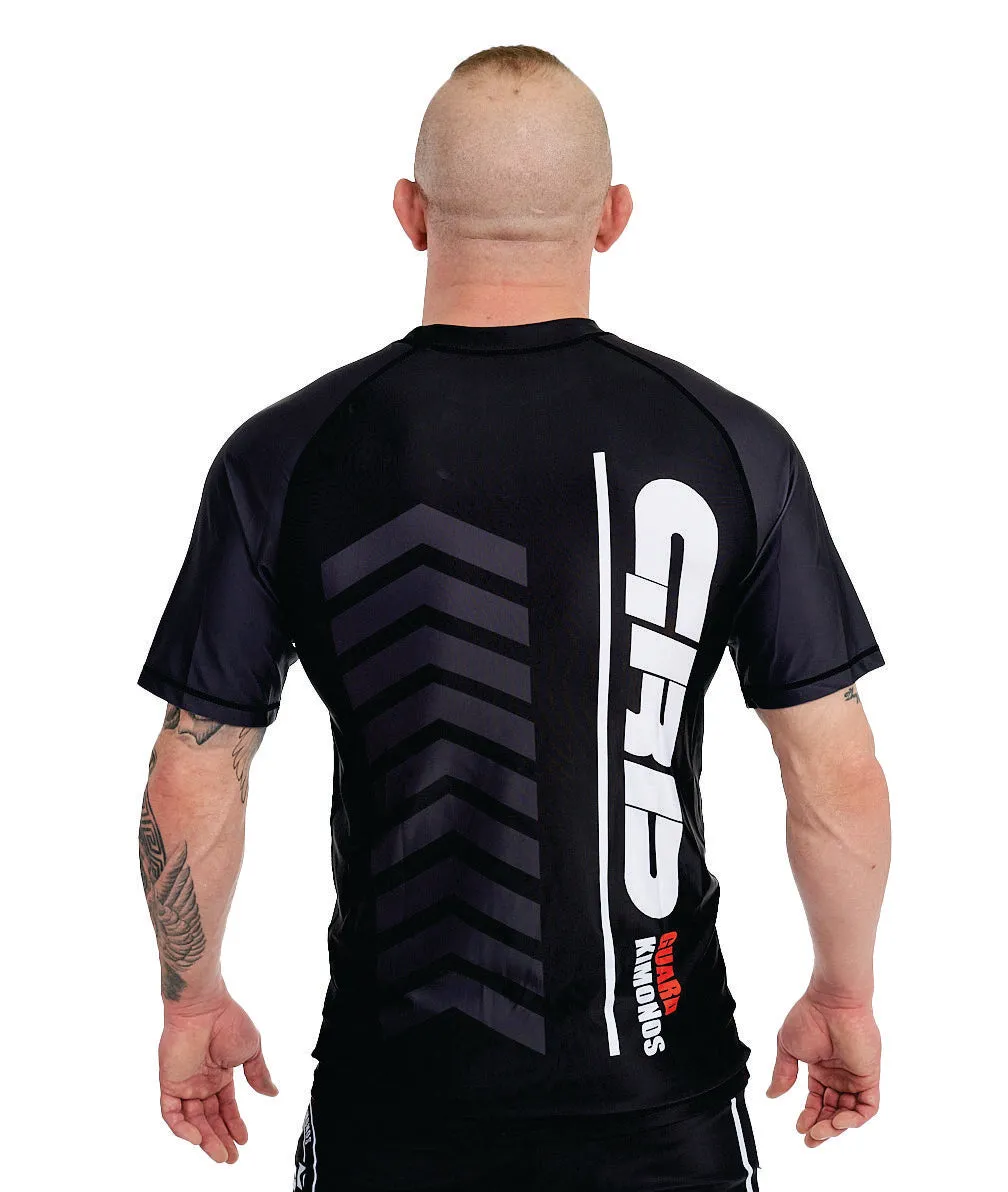 GUARD Kimonos Rashguard Short Sleeve Black VANQUISH 2.0