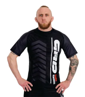 GUARD Kimonos Rashguard Short Sleeve Black VANQUISH 2.0