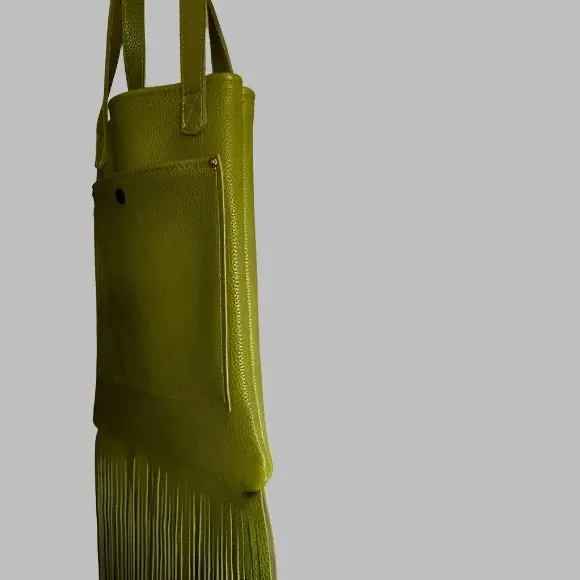 Handmade Leather Fringe Bag