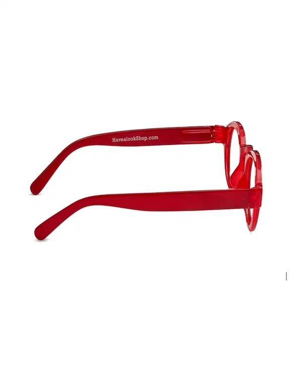 HAVE A LOOK CIRCLE TWIST RED READING GLASSES