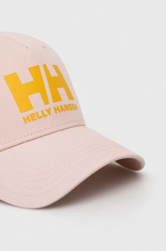 Helly Hansen cotton baseball cap HH Ball Cap 67434 001 pink color