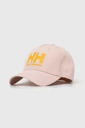 Helly Hansen cotton baseball cap HH Ball Cap 67434 001 pink color