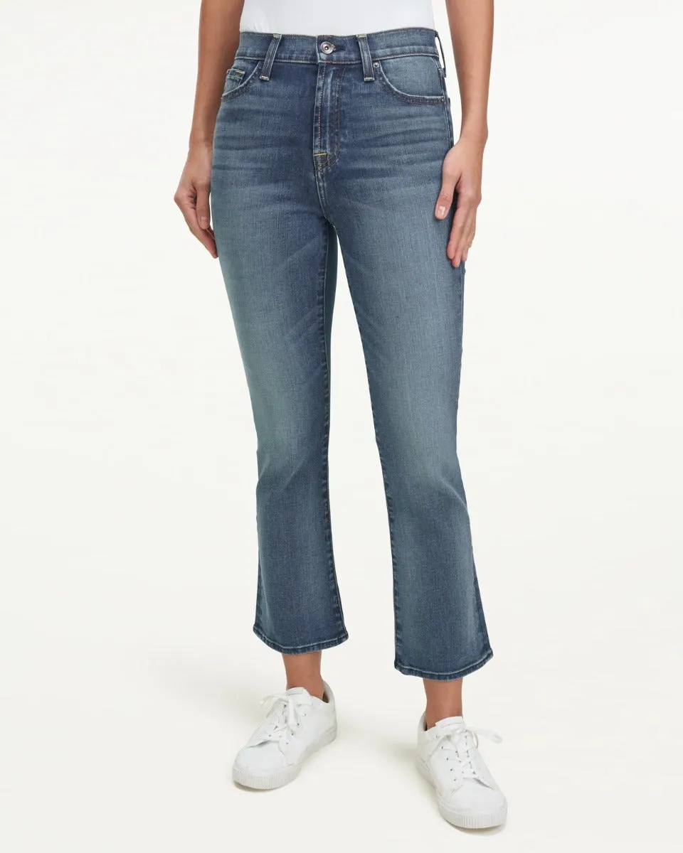 High Waist Slim Kick Jeans