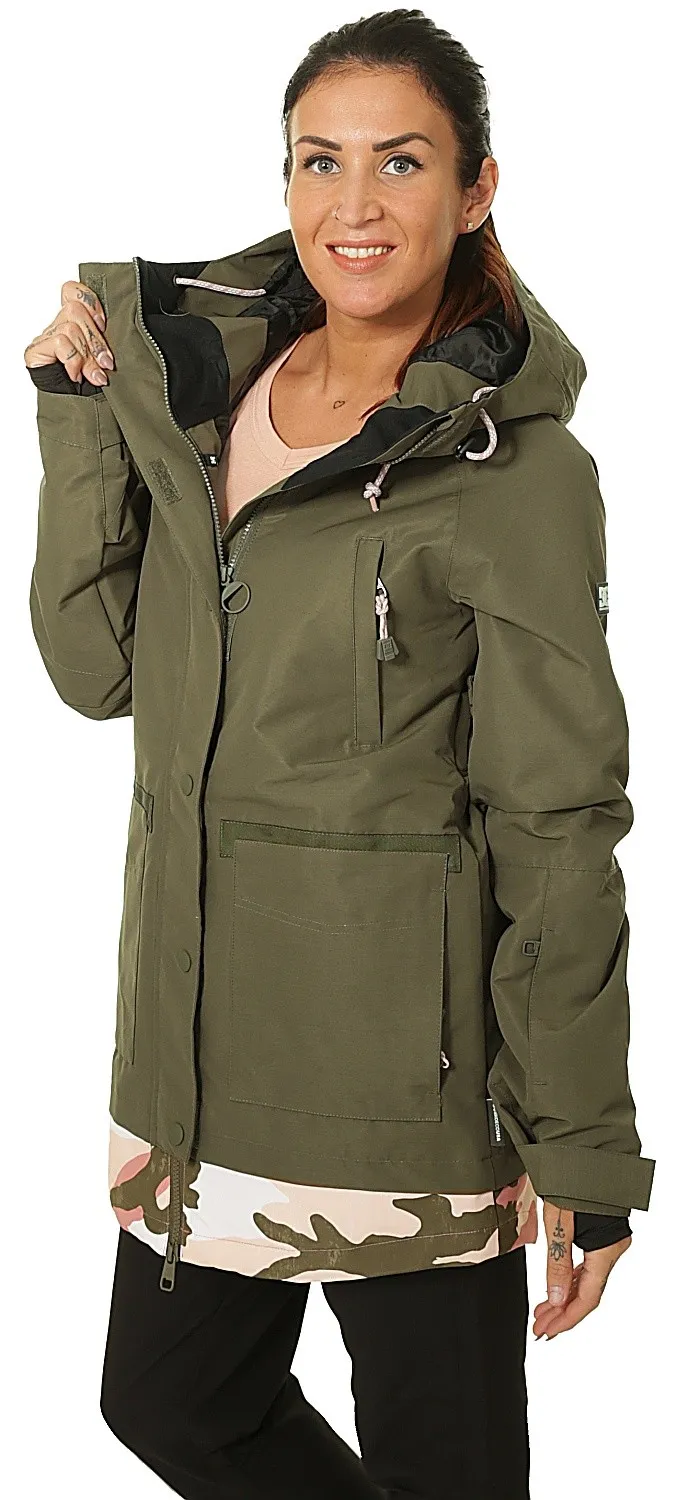 jacket DC Riji - CRH0/Olive Night - women´s