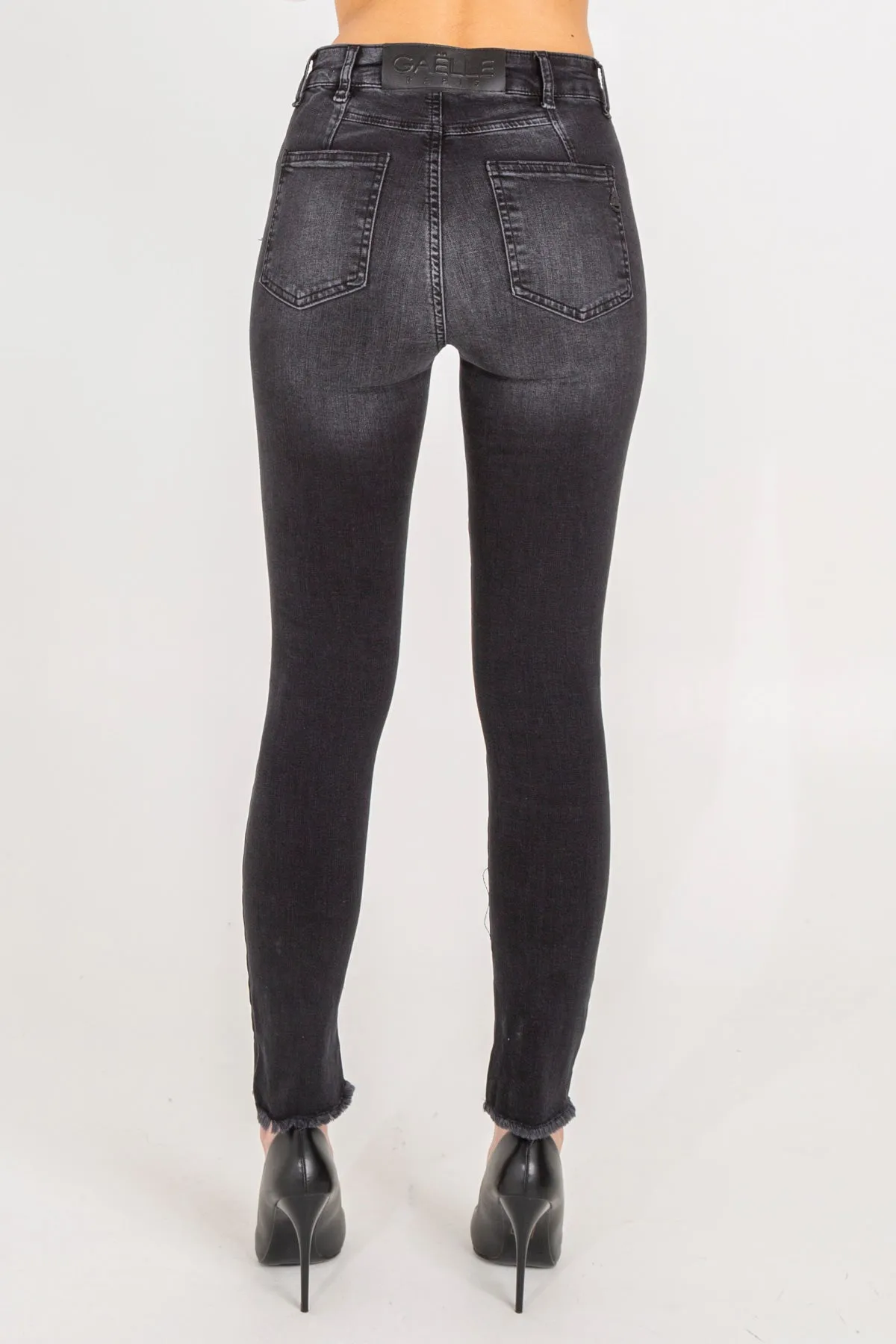 Jeans Mandy skinny con rotture