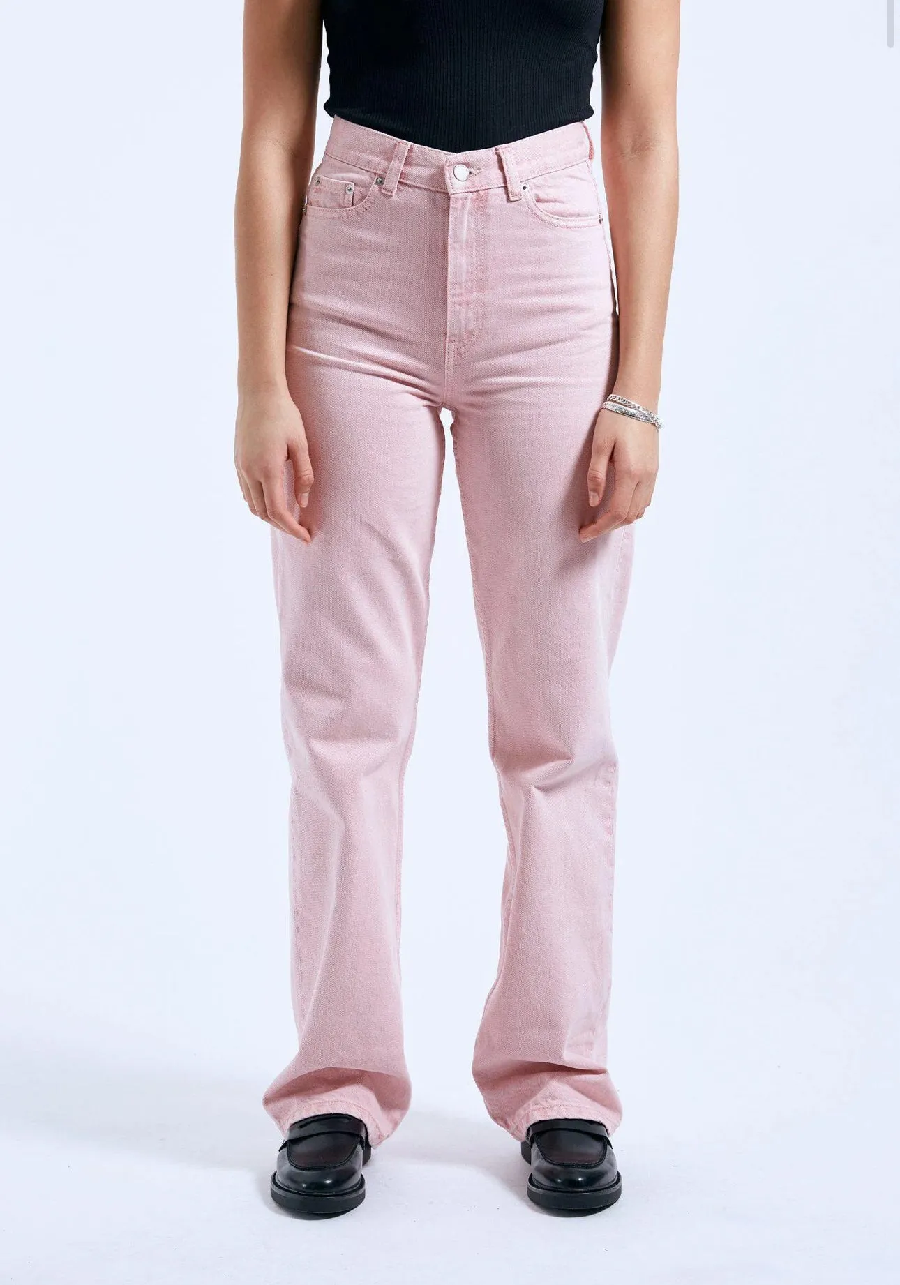 JEANS REGULAR FIT ECHO WASHED PINK