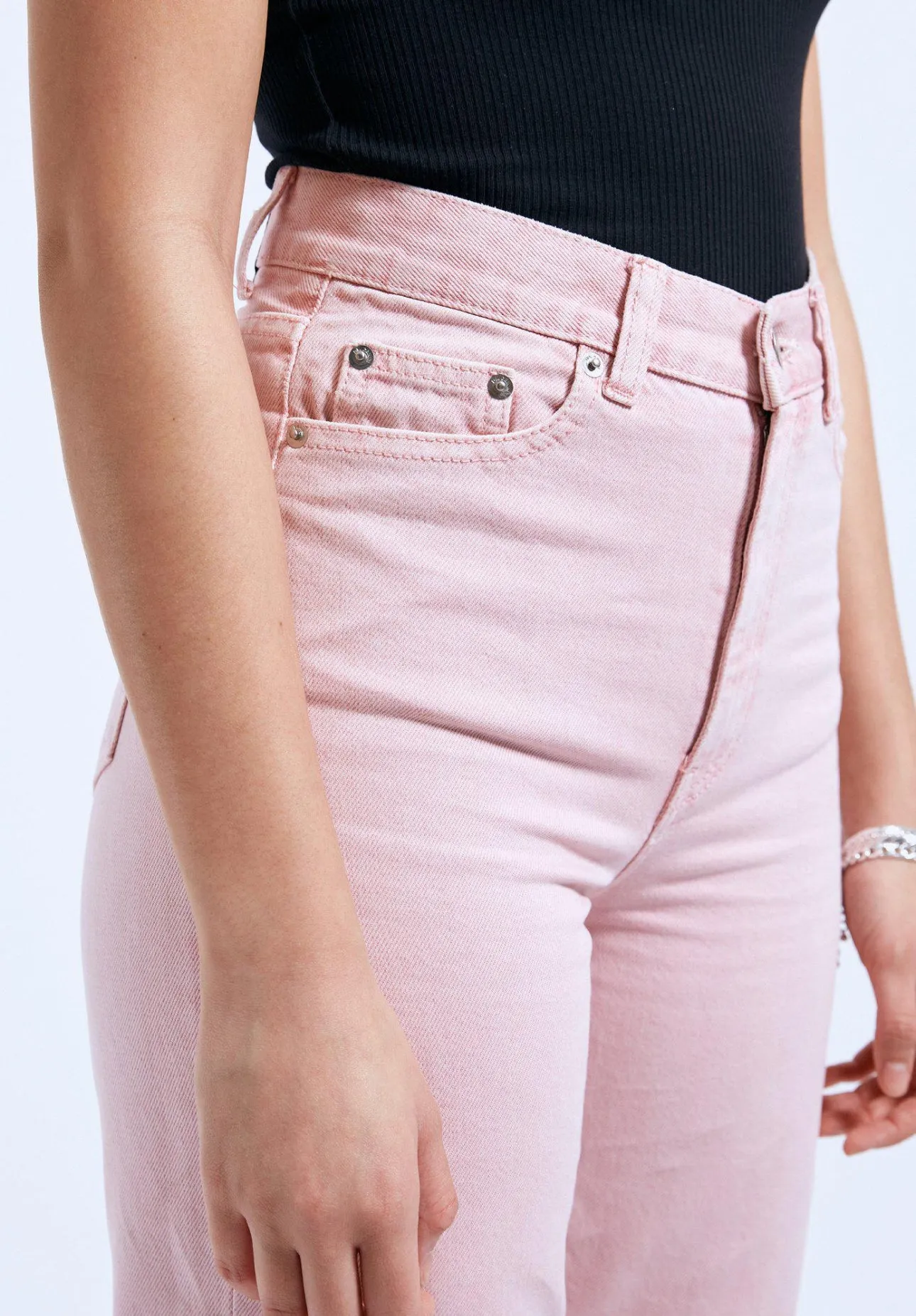 JEANS REGULAR FIT ECHO WASHED PINK