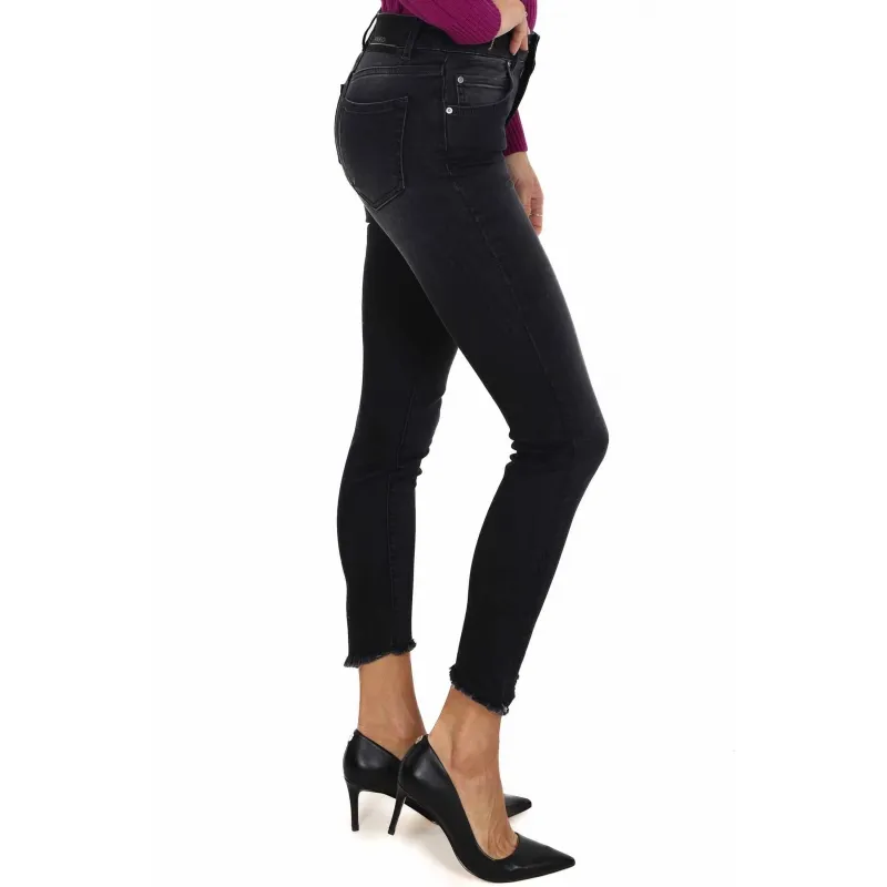 JEANS SKINNY IN TELA DENIM, NERO