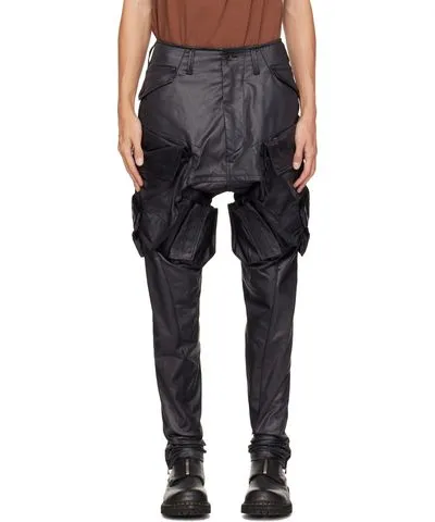 Julius Black Gasmask Cargo Pants