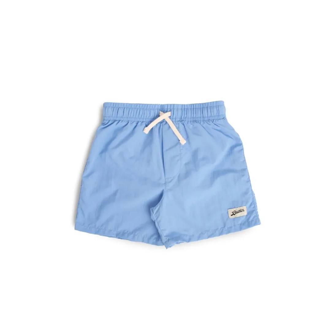 Kids Swim Trunks (Solid Periwinkle)