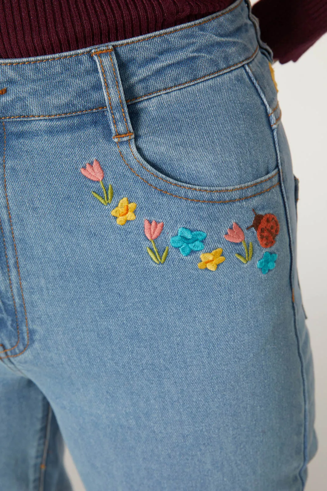 Lady Bug Emb Jean