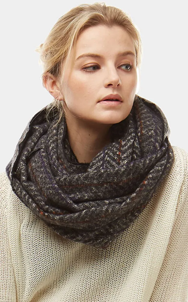 LOF906 Herringbon Pattern Infinity Scarf