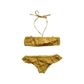 Louis Louise Swimsuit- Cotton Plumeti- Saffron