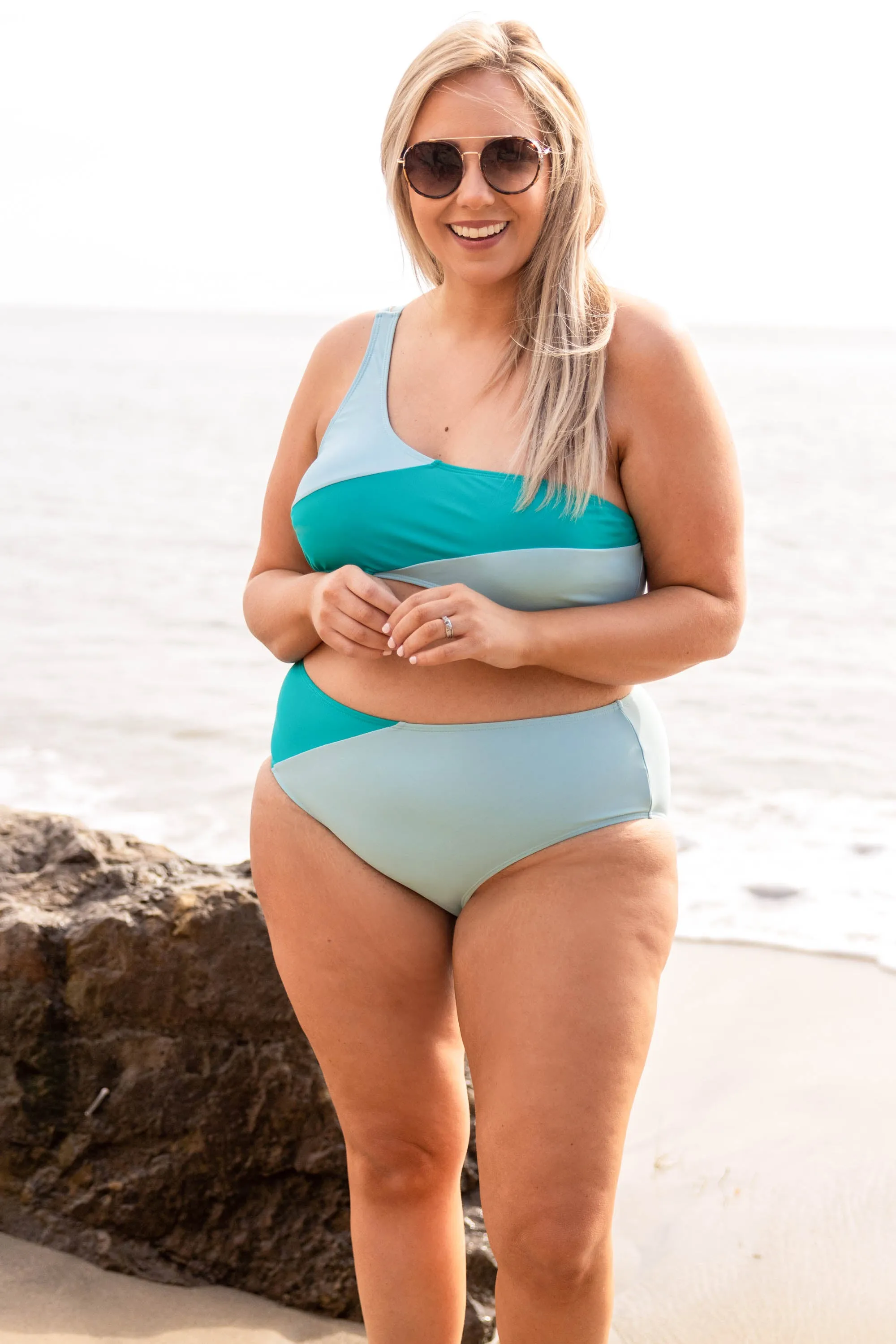 Love On The Horizon Swim Top, Mint