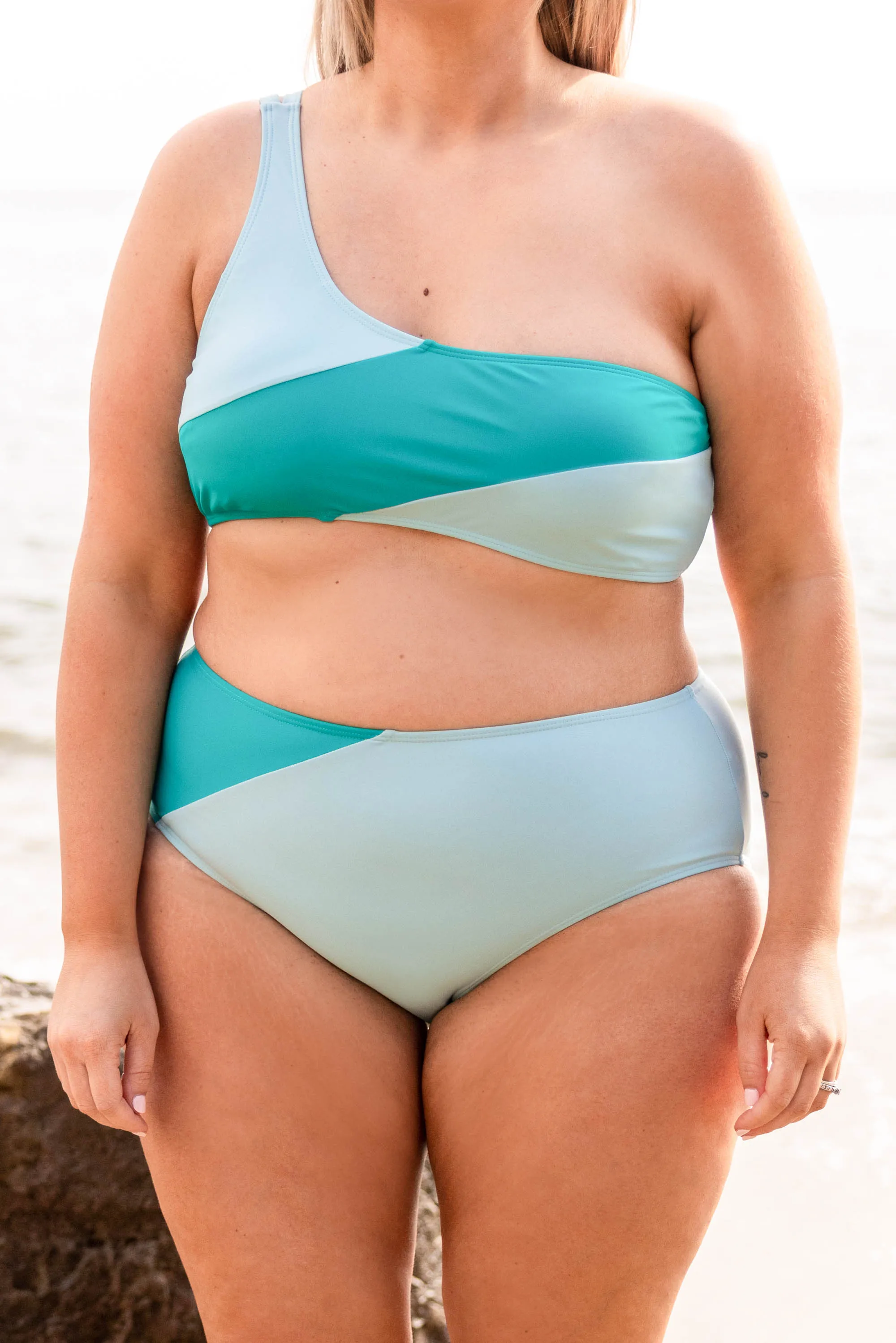 Love On The Horizon Swim Top, Mint