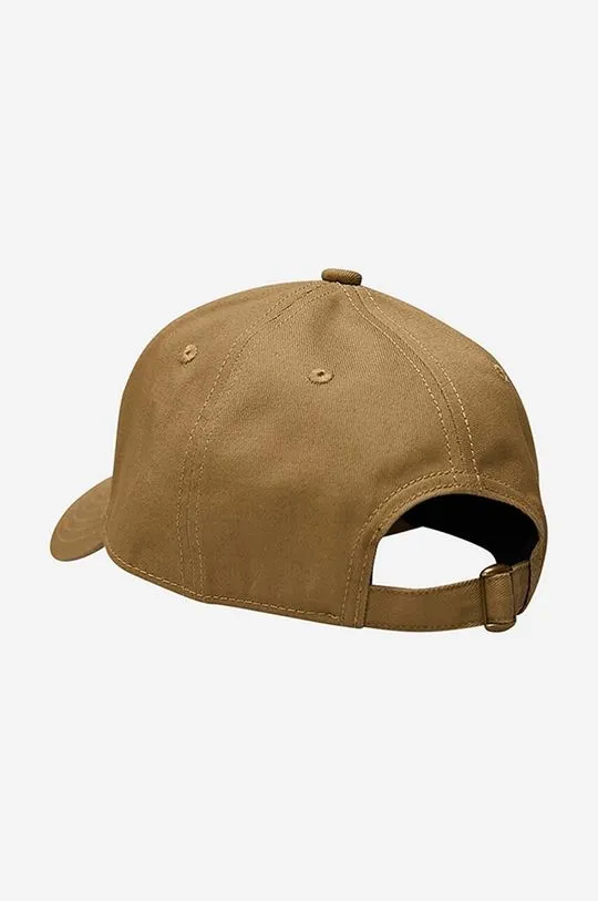 Makia cotton baseball cap brown color