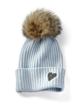 Marius Heart Cashmere Knit Hat