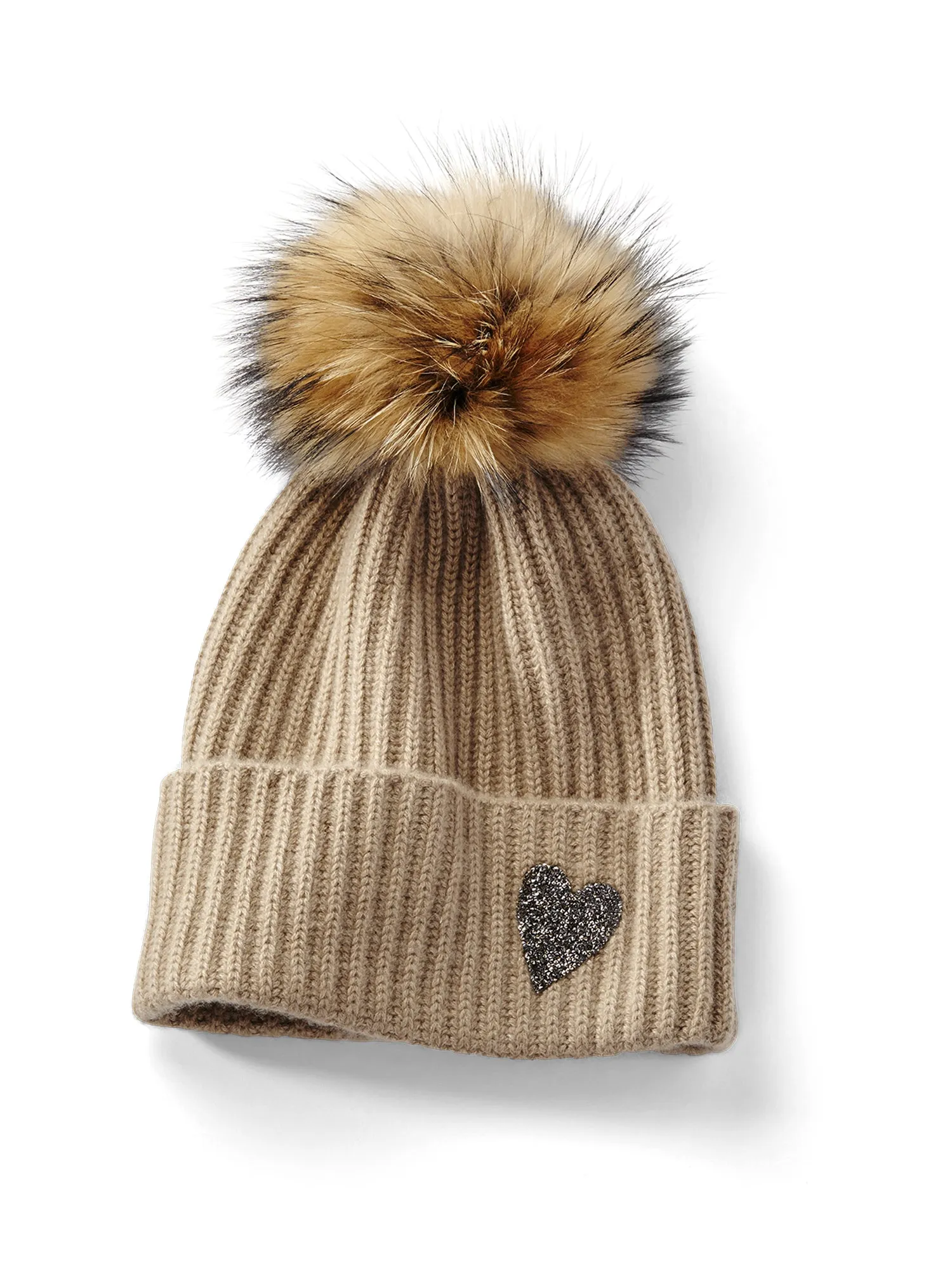 Marius Heart Cashmere Knit Hat