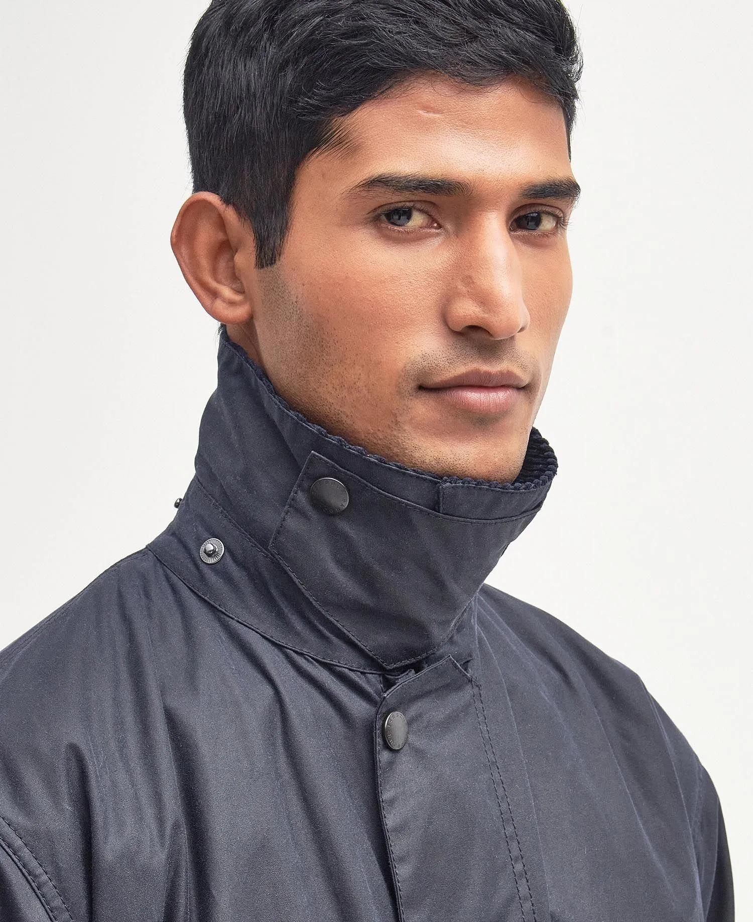 Men's Border Wax Jacket Navy