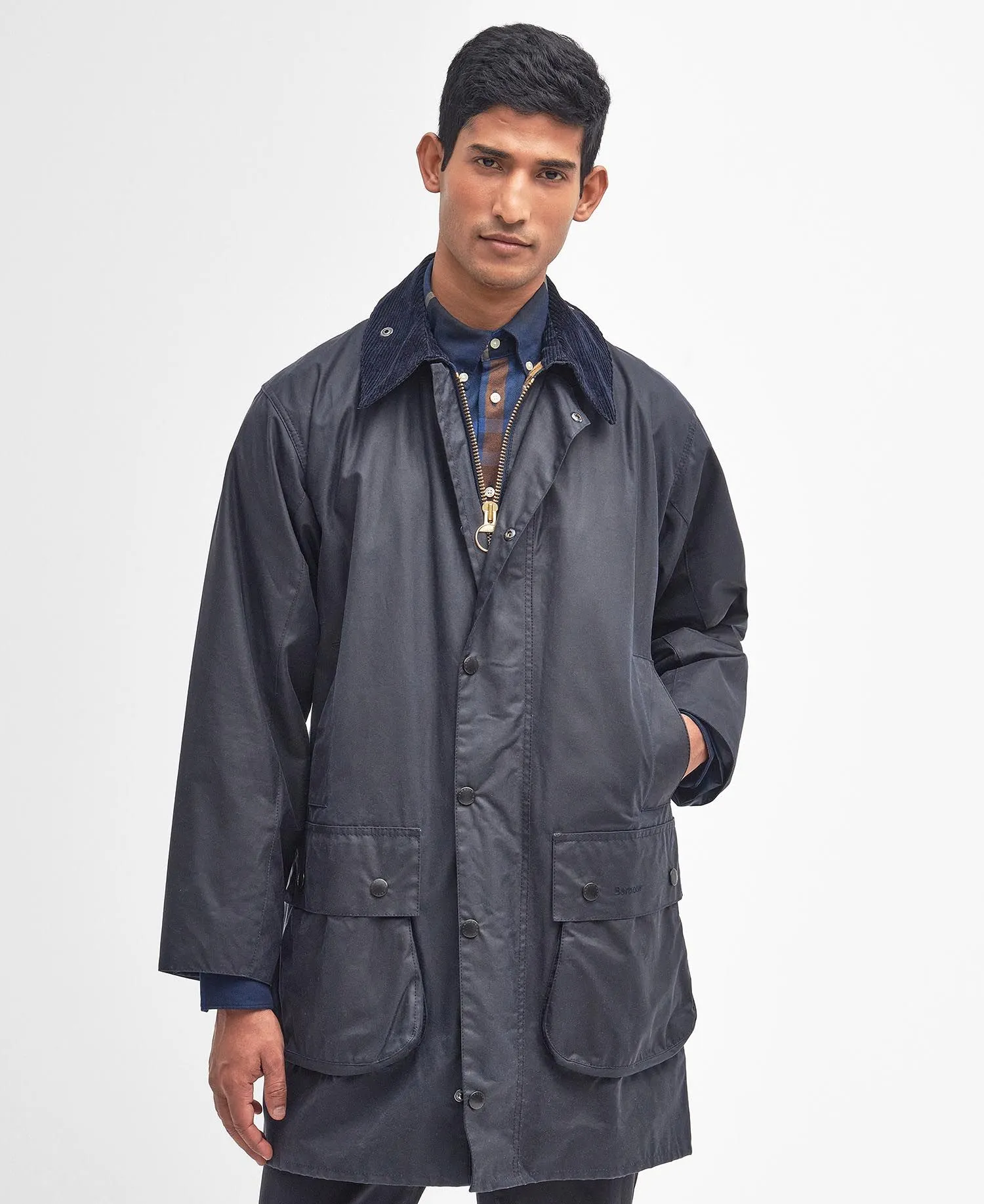 Men's Border Wax Jacket Navy