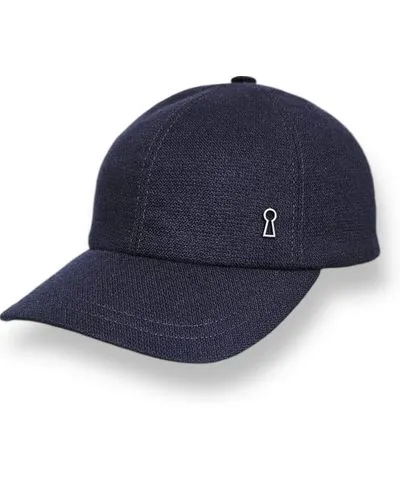 Mister Miller - Master Hatter Men's Frankie's Ink Cashmere Baseball Cap Navy Blue Frankie's Ink