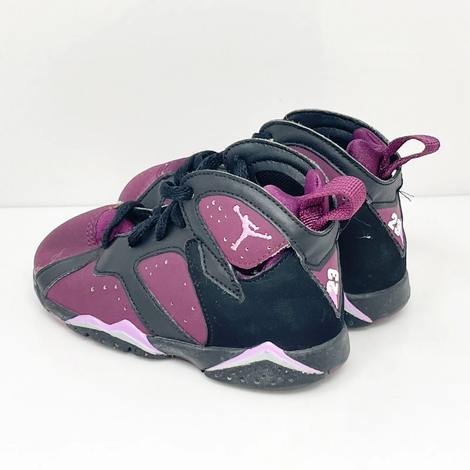 Nike Boys Air Jordan 7 705418-009 Purple Basketball Shoes Sneaker Size 7C